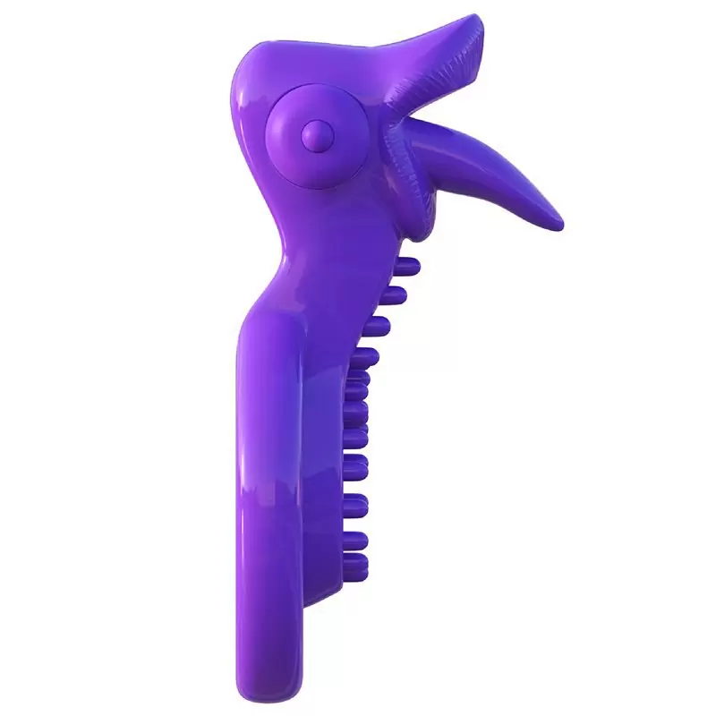 Эрекционное кольцо на пенис и мошонку Lovely Licks Couples Ring с вибрацией – фиолетовый