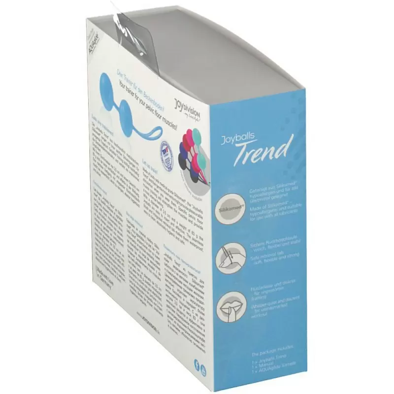 Вагинальные шарики Joyballs Trend со смещенным центром тяжести – голубой