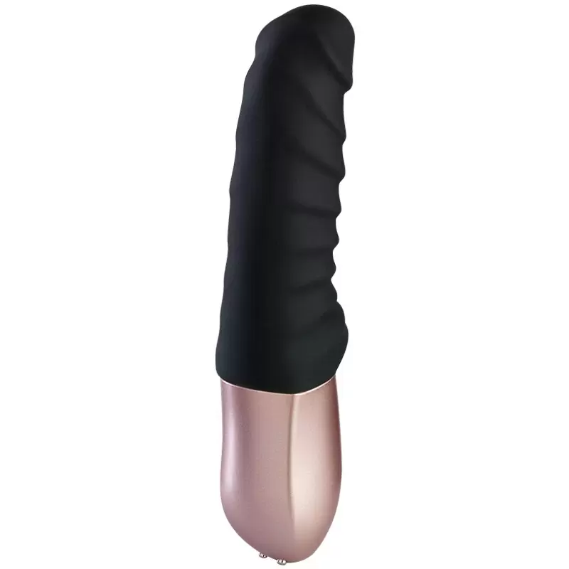 Фактурный вибратор Fun Factory Semilino, 17,5 см, силикон, черный