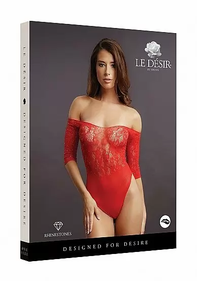 Боди Crotchless Rhinestone Teddy
