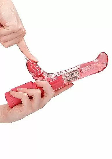 ВИБРАТОР КРОЛИК ROTATING DOLPHIN - розовый