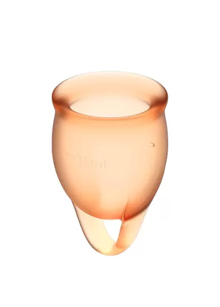 Набор менструальных чаш Satisfyer Feel confident Menstrual Cup (orange)