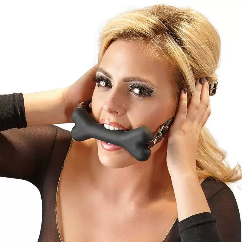 Кляп-кость Bad Kitty Knebel Bonе - черный