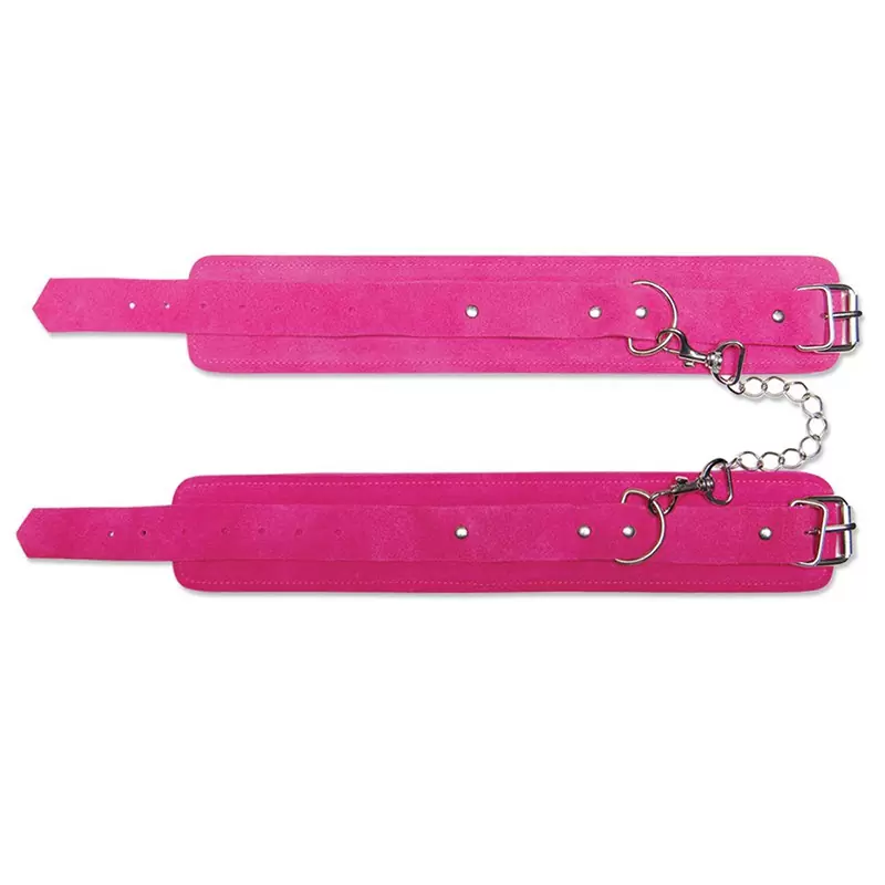 Наручники Pink Wrist Cuffs замшевые – розовые