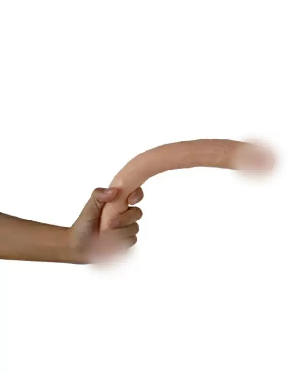 Реалистичный двусторонний фаллоимитатор REAL, 33 см, диаметр 3,5 см, ПВХ, телесный