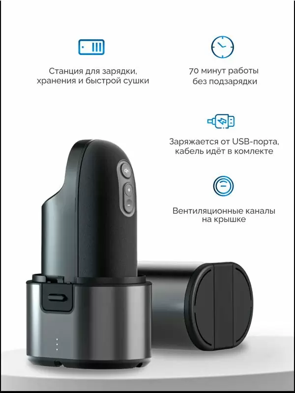 Новогодний набор для пар Pleasure Pair: Мастурбатор ARCwave Ion + Стимулятор клитора Womanizer Premium 2, технология Pleasure Air, черный