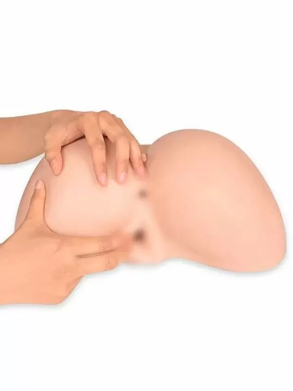 Реалистичный мастурбатор SilexD Ass Daphne, два отверстия, силикон, телесный