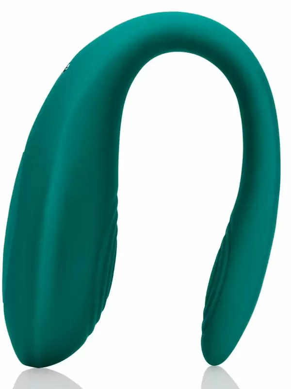 Парный вибратор Couple Toy with Remote Control, с пультом Д/У, 10 см, 10 скоростей, бирюзовый