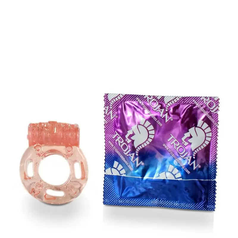 Виброкольцо на пенис Screaming O Plus утолщенное – оранжевый