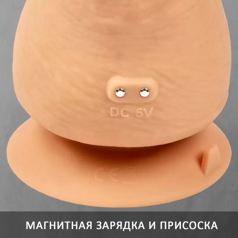 Gvibe Greal - Супер реалистичный вибратор из Bioskin, 22х3.7 см (телесный)