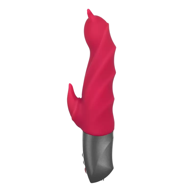 Рельефный вибратор-кролик Fun Factory Darling Devil, 6 режимов, 20,5 см, силикон, малиновый