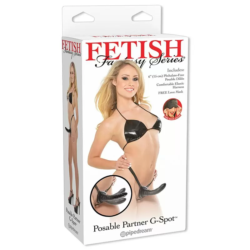 Фаллоимитатор с креплением Posable Partner G-Spot – черный