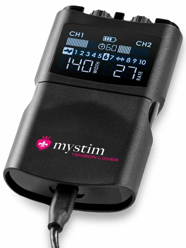 Источник импульсов Mystim Tension Lover 2, с цифровым управлением, 7 программ, черный