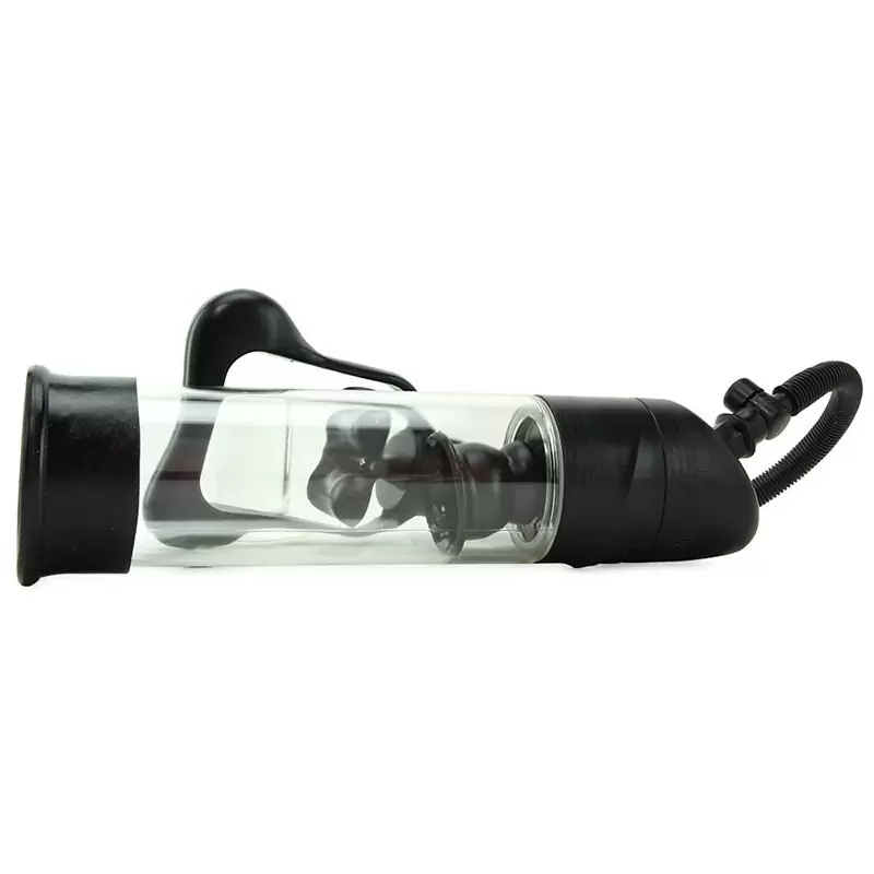 Вакуумная помпа Ultimate Head Job Vibrating Penis Pump с вибрацией - прозрачная