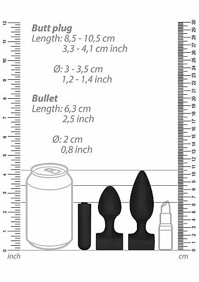 Анальный набор USB-Rechargeable Anal Set — многофункциональные стимуляторы