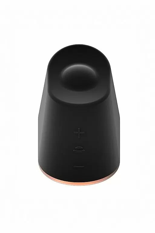 Клиторальный стимулятор с вибрацией и ротацией Dazzling (черный)