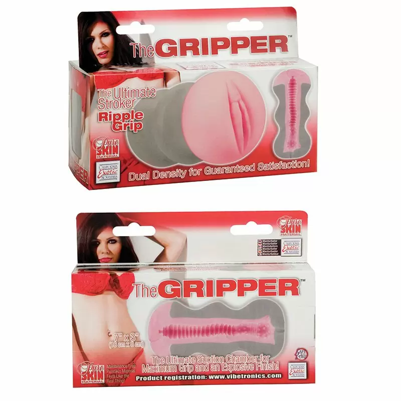 Мастурбатор вагина The Gripper - Ripple Grip с рельефом – телесный