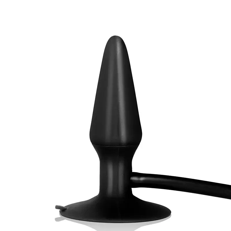 Анальная пробка с насосом Booty Pumper малая – черная	