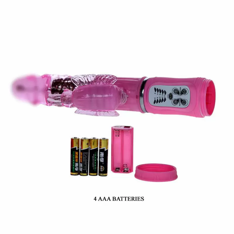 Хай-тек ротатор с вибрацией клиторального стимулятора Big Wave – розовый