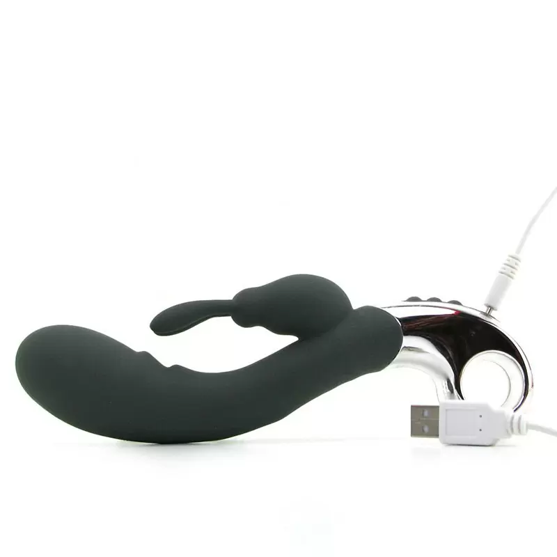 Вибромассажер Хай-Тек Embrace Bunny Wand – серый