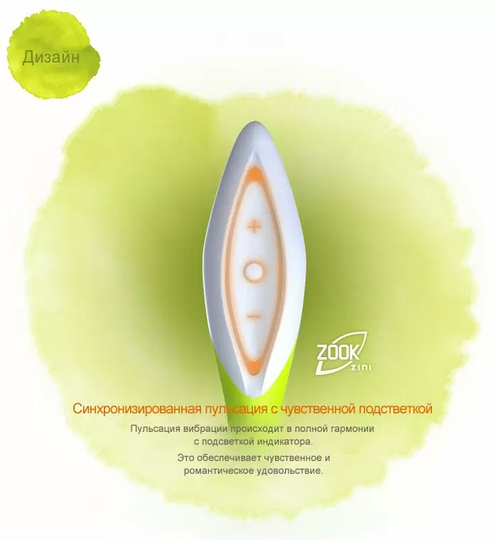 Hi Tech вибратор ZINI ZOOK - red