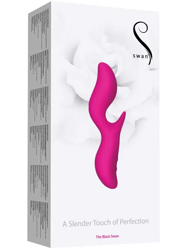 Перезаряжаемый вибратор со стимулятором клитора Black Swan
