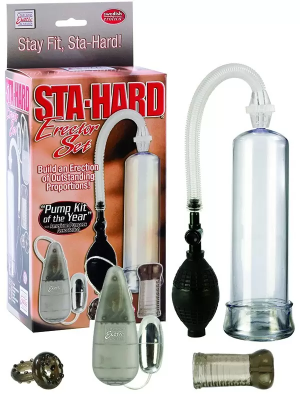 Вакуумная помпа Sta-Hard Erector Set с аксессуарами – черная
