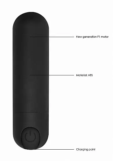 Перезаряжаемая вибропуля BGT - 7 Speed Rechargeable Bullet (черная)