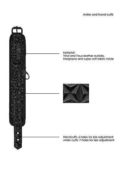 Крестообразный фиксатор с наручниками и наножниками Luxury Hogtie 