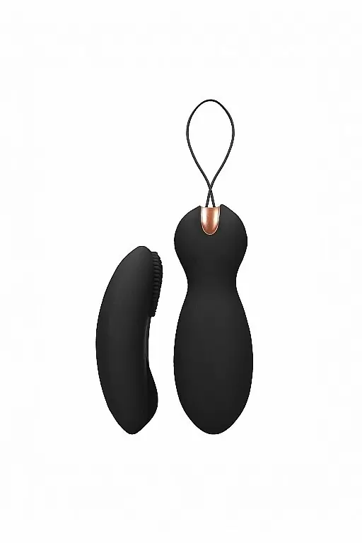 Виброшарики с вибропультом управления Purity (черные)