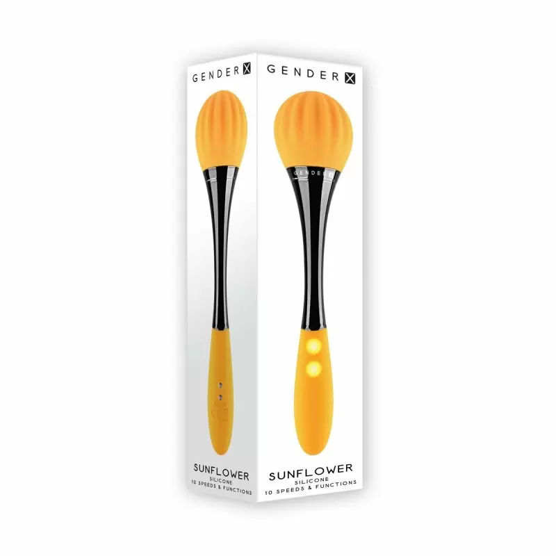 Мощный двусторонний вибратор	Evolved SUNFLOWER, черно-желтый