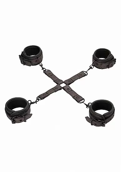 Крестообразный фиксатор с наручниками и наножниками Elegant Hogtie 