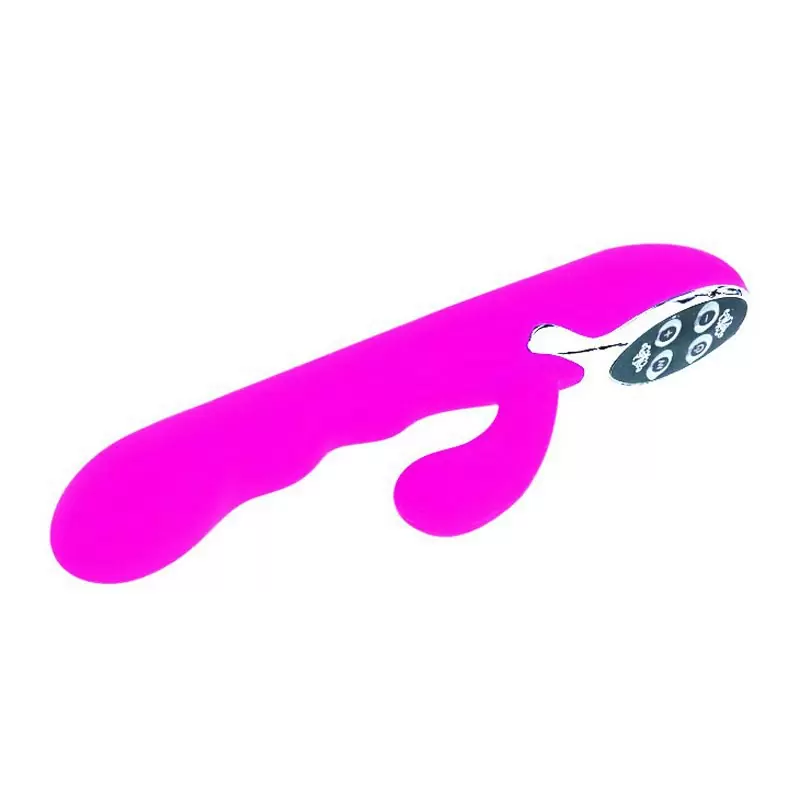 Водонепроницаемый вибромассажер двойного действия Passion перезаряжаемый – розовый