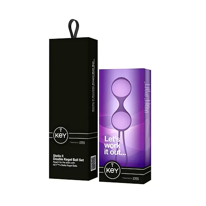 Набор из 3-х вагинальных шариков разного веса Stella II - Lavender