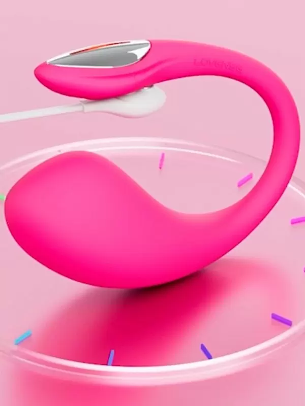 Интерактивное виброяйцо Lovense Lush 4, программируемое управление со смартфона, с LED-подсветкой, силикон