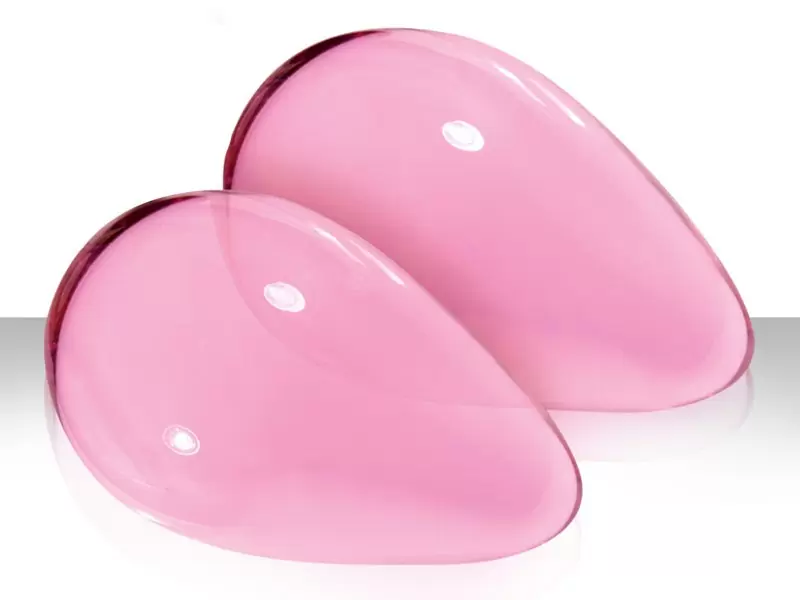 Вагинальные шарики большие из стекла Crystal Glass - Pink