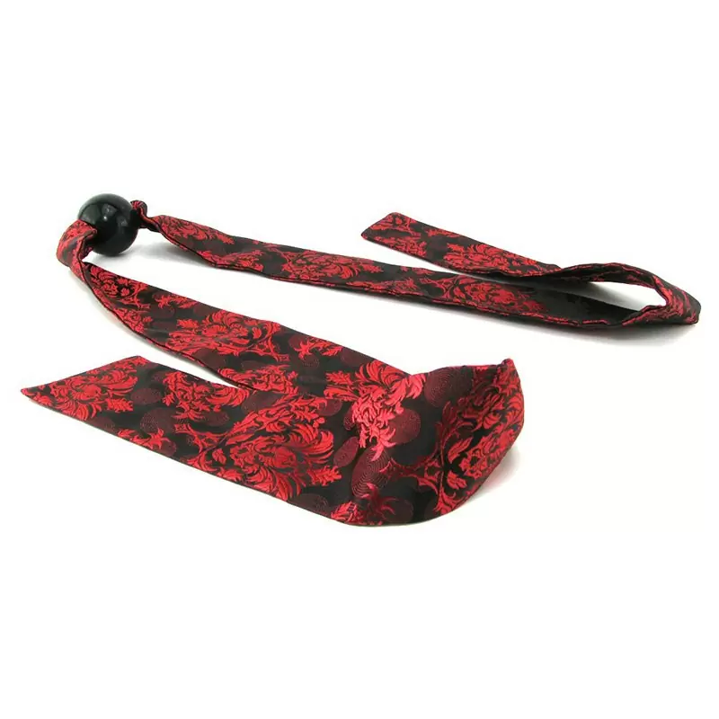 Кляп Scandal Ball Gag с атласными лентами 