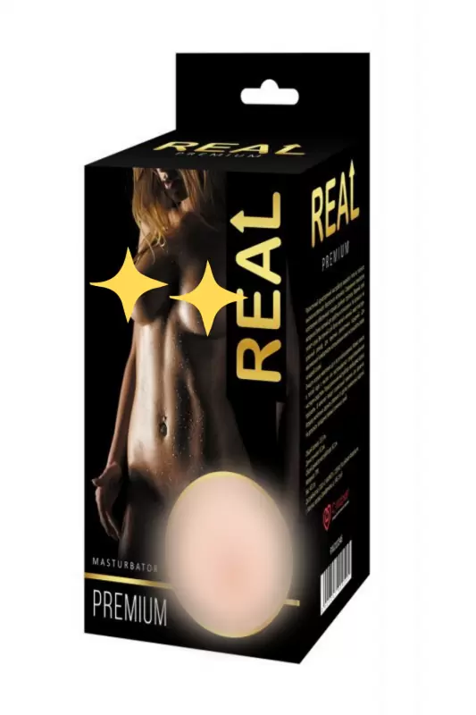 Реалистичный односторонний мастурбатор Real Women Dual Layer с двойной структурой 15.5 см.