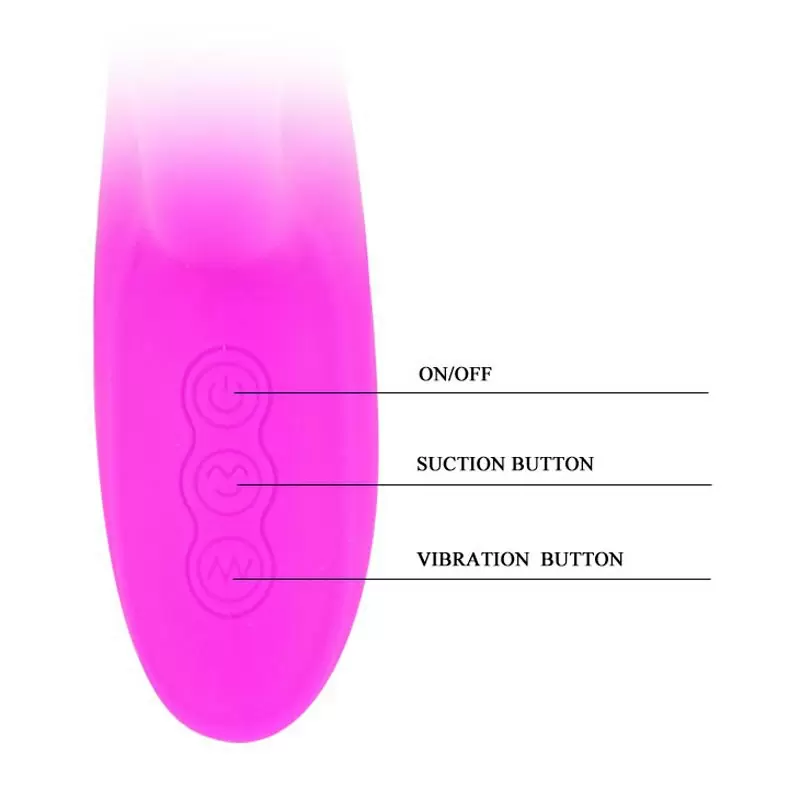 Вибратор с посасыванием клитора Desirable Romanсe Massage – розовый