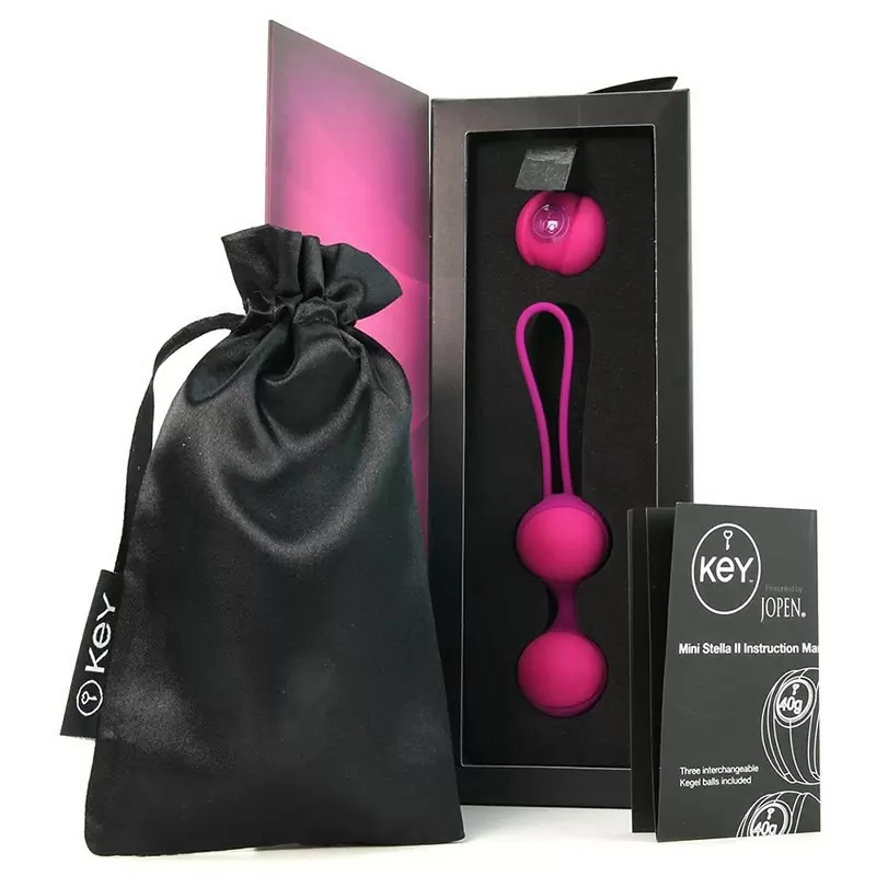 Вагинальные шарики Mini Stella II со сменным грузом – розовый