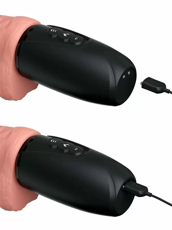 Компактная секс-машина Pipedream King Cock Plus, 14 см, TPE, 7 режимов