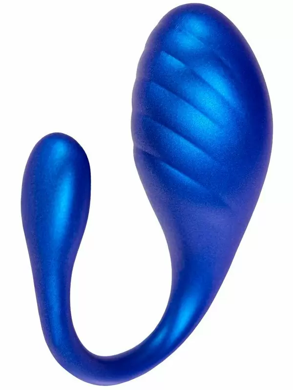 Интерактивное виброяйцо L`Eroina APP CHOPPY, управление через приложения, 21 см, силикон, синий