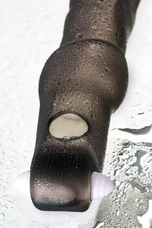 Увеличивающая насадка на пенис TOYFA XLover с петлей на мошонку и вибрацией – серый