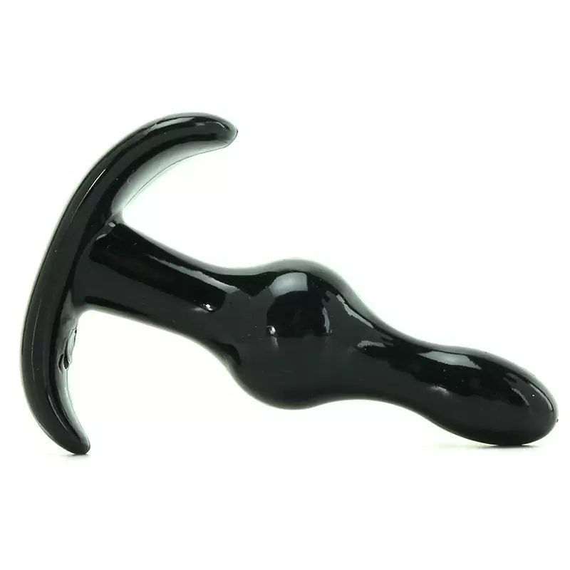 Анальная пробка Jelly Rancher T-Plug Wave волнистая – черный