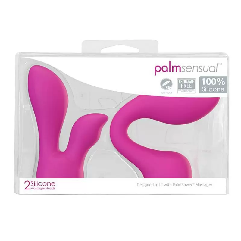 Набор оригинальных насадок PalmSensual для массажера PalmPower Massager – розовый