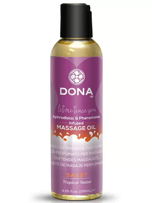 Массажное масло Dona Let Me Tease You Sassy c феромонами – тропический, 125 мл