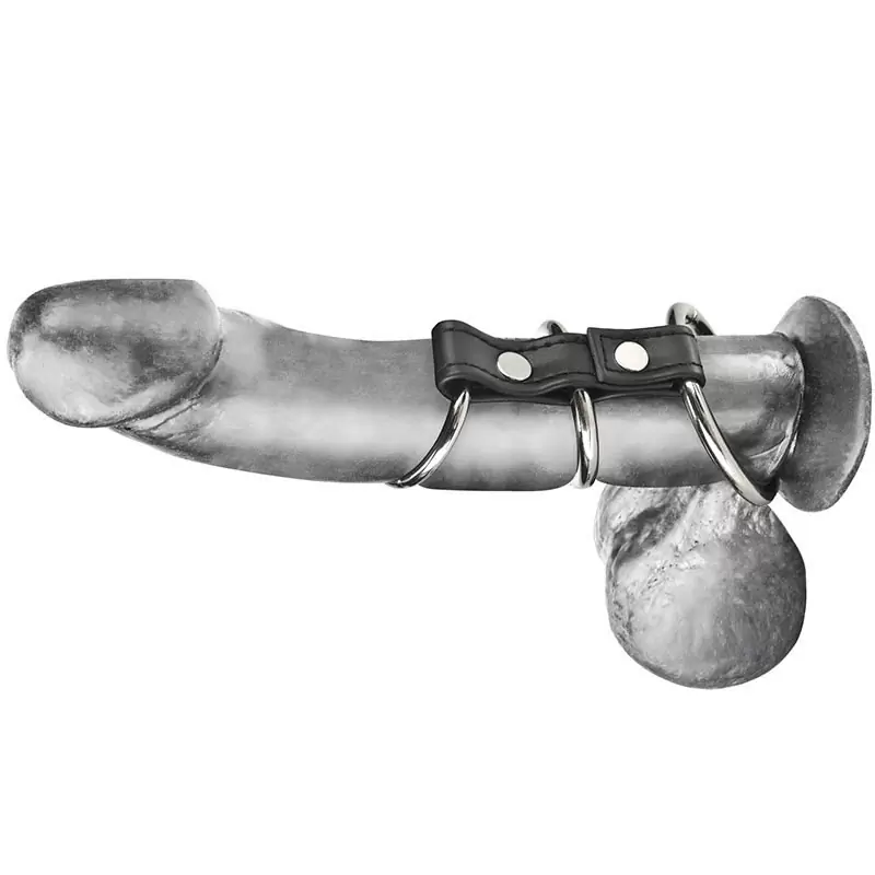 Хомут на пенис из трех металлических колец 3 Ring Gates Of Hell