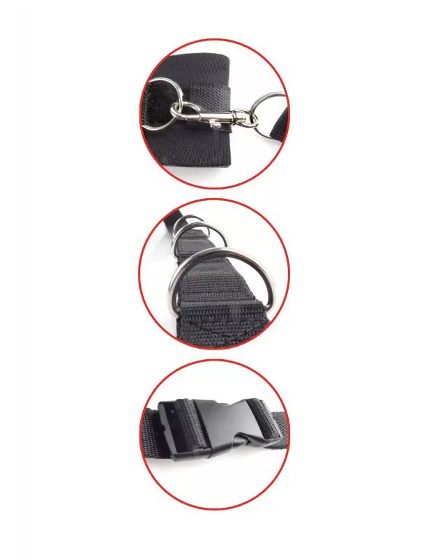 Бандаж для связывания на кровати Ultimate Bed Restraint System - черный