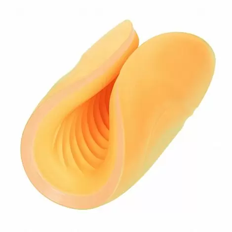 Рельефный мастурбатор THE GRIPPER DUAL GRIP, оранжевый