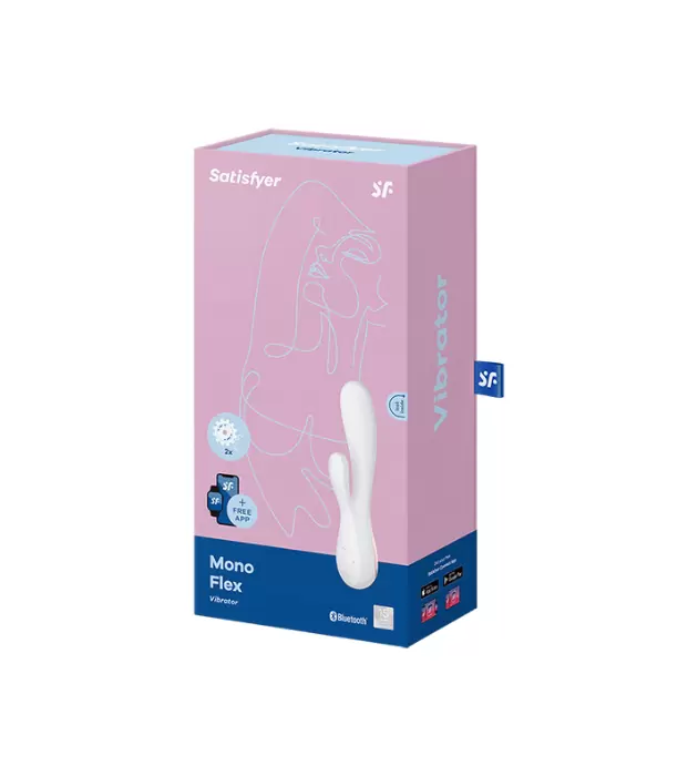 Вибратор Satisfyer Mono Flex с возможностью управления через приложение - белый